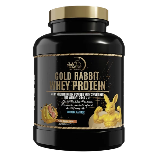 Whey Protein – Prémium fehérjepor - Földimogyoró - Banán ízben (2040g)