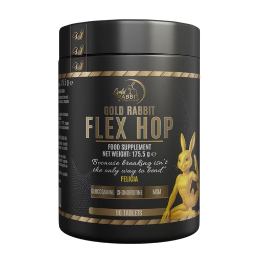 Flex Hop – Ízületvédő komplex, Glükozaminnal, Kondroitinnal és MSM-mel, 90 tabletta