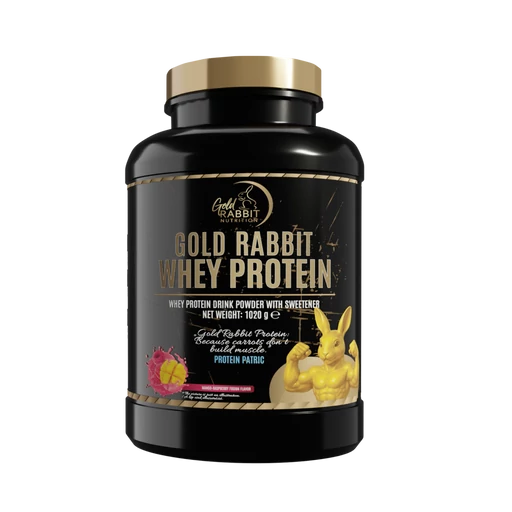 Whey Protein – Prémium fehérjepor - Málna Mangó ízben (1020g)