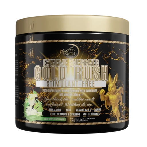 Gold Rush – Stimulánsmentes energizáló elektrolitokkal, Bodza-Lime ízben (300g)