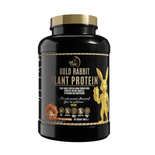 Vegan Protein – Növényi alapú komplex fehérjepor, Sós Karamell - Vanília ízben (900g)