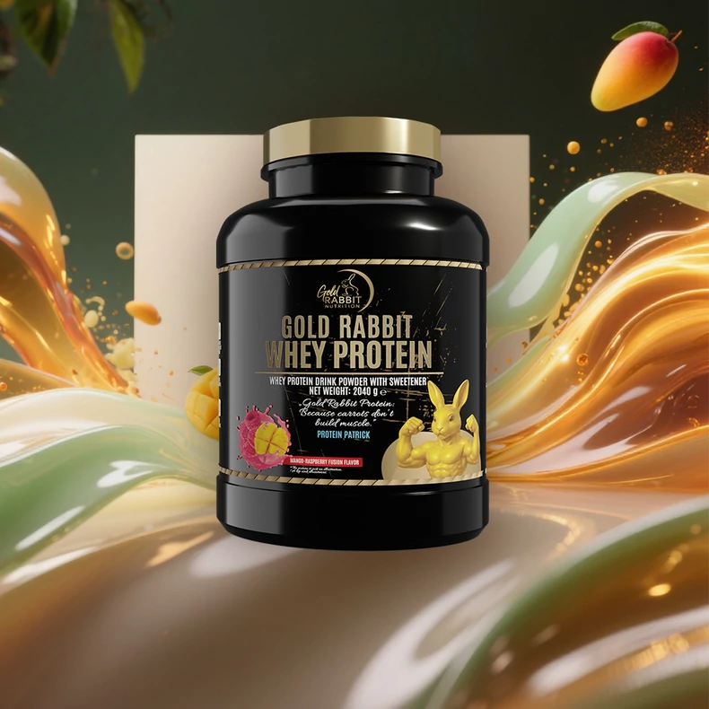 Whey Protein – Prémium fehérjepor - Málna Mangó ízben (2040g)