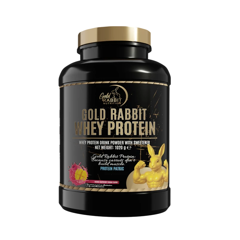 Whey Protein – Prémium fehérjepor - Málna Mangó ízben (1020g)