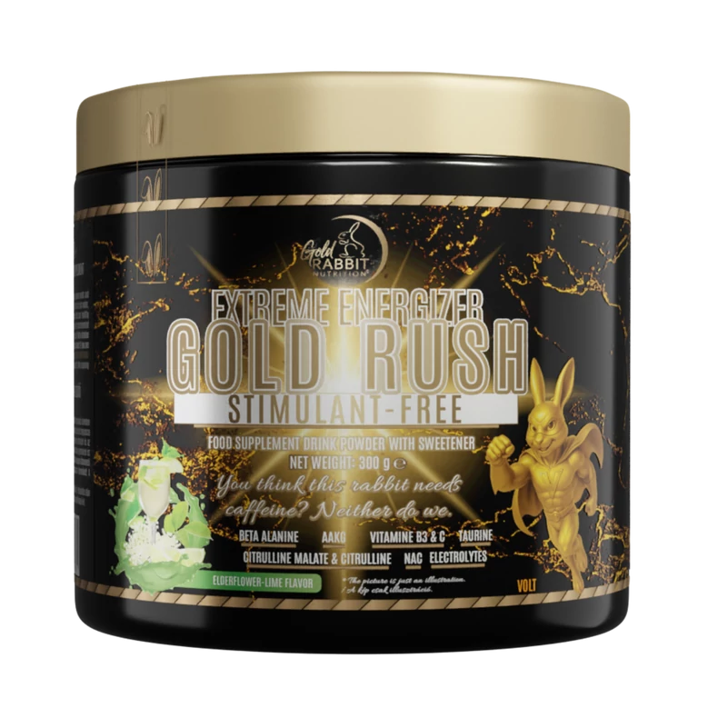 Gold Rush – Stimulánsmentes energizáló elektrolitokkal, Bodza-Lime ízben (300g)