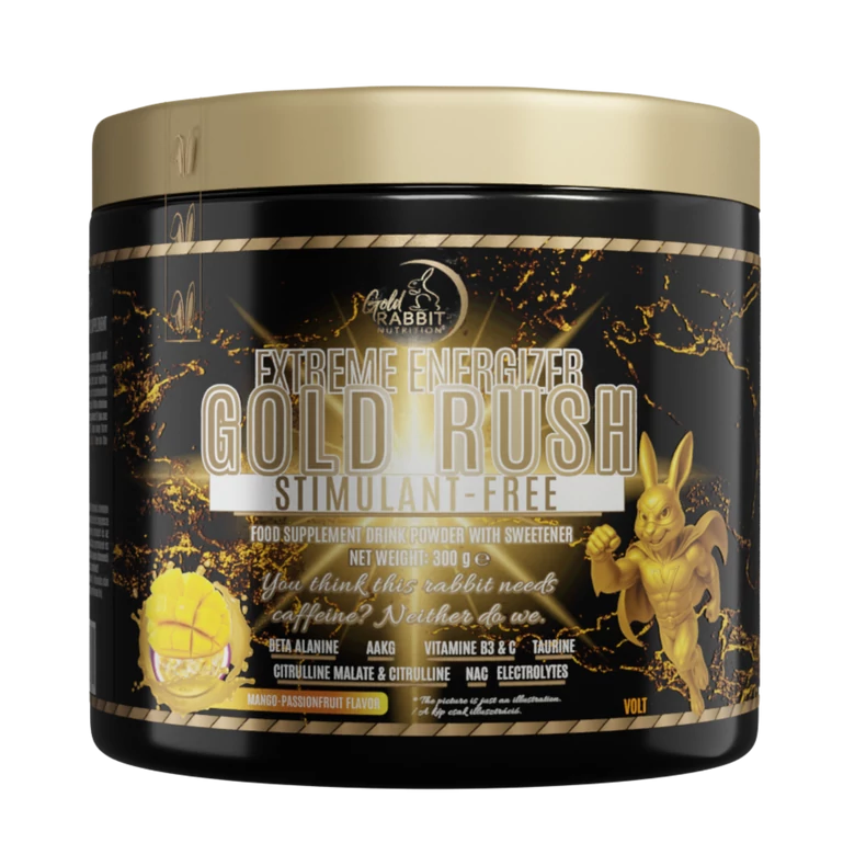 Gold Rush – Stimulánsmentes energizáló elektrolitokkal, 2 gyümölcsös ízben (300g)