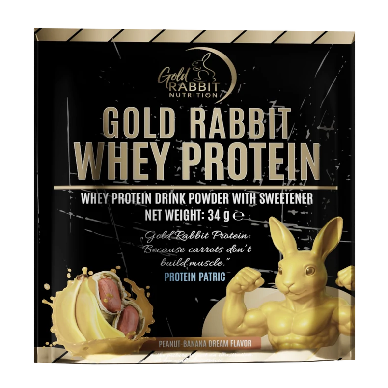 Whey Protein – Prémium fehérjepor - Földimogyoró - Banán ízben (34g)