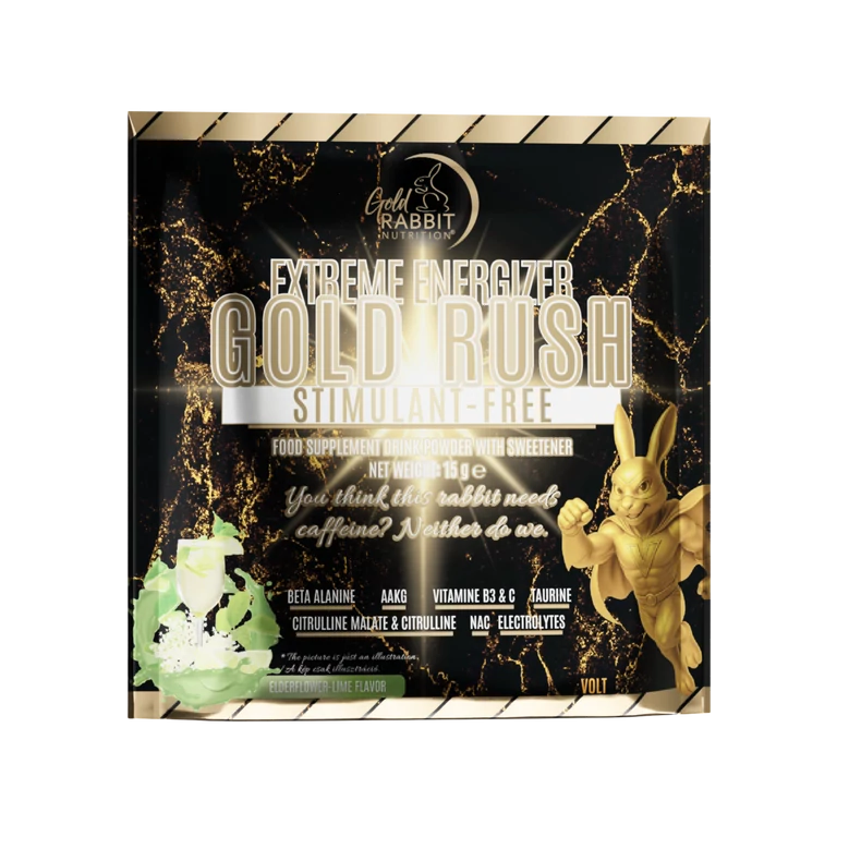 Gold Rush – Stimulánsmentes energizáló elektrolitokkal, Bodza-Lime ízben (15g)