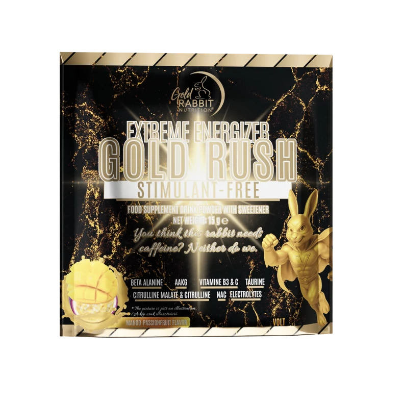Gold Rush – Stimulánsmentes energizáló elektrolitokkal, Mangó - Passion ízben (15g)