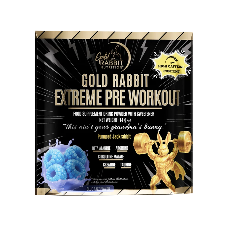 Extreme Pre-Workout – Blue Razz ízben (14 g)